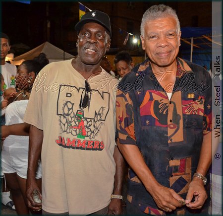 Emmanuel Jack Riley (left) with Paddy Corea