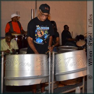 Lennox Leverock on guitar during band practice