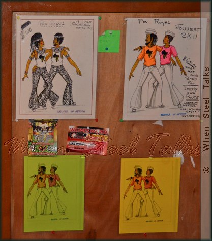 Sketches of Pan Royal’s J’Ouvert presentation “Sailors of Africa”