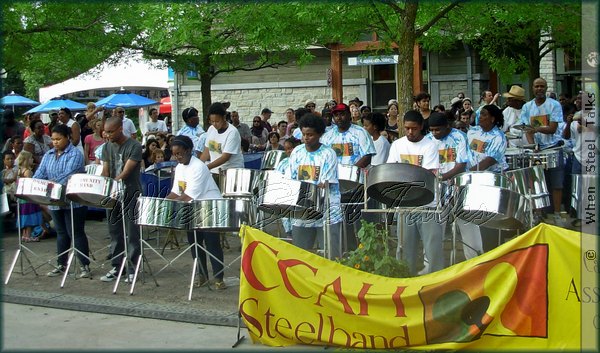 The CCAH (Canadian Caribbean Association of Halston) Steelband from Oakville, Ontario