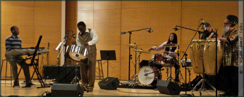 Earl Brooks, Jr. on stage for Jazz on Pan