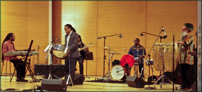 Mustafa Alexander on stage for Jazz on Pan