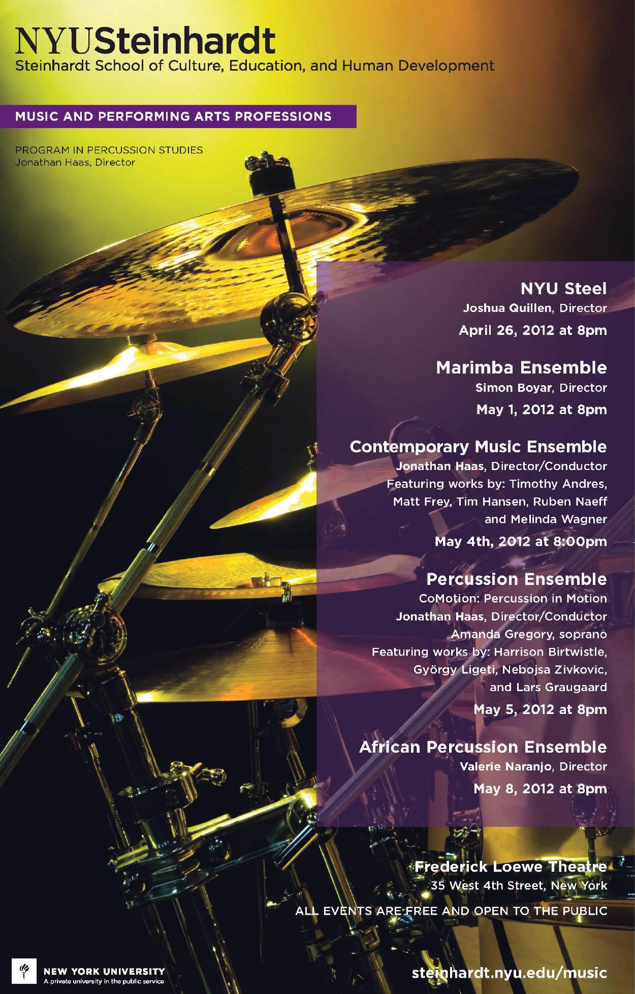 NYU STEINHARDT MUSIC AND PERFORMING ARTS PROFESSIONS