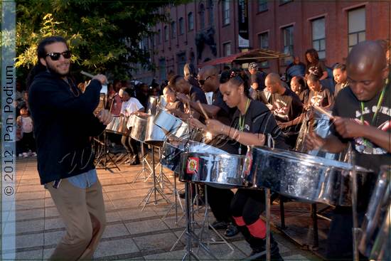 Mangrove Steelband with arranger Andre White