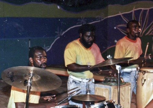 Rolston Moully Francis (center) on De Iron