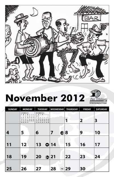 November 2012 from Pan Trinbago Calendar