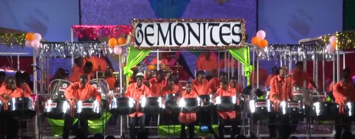 Gemonites Steel Orchestra perform during the 2013 Antigua & Barbuda Panorama