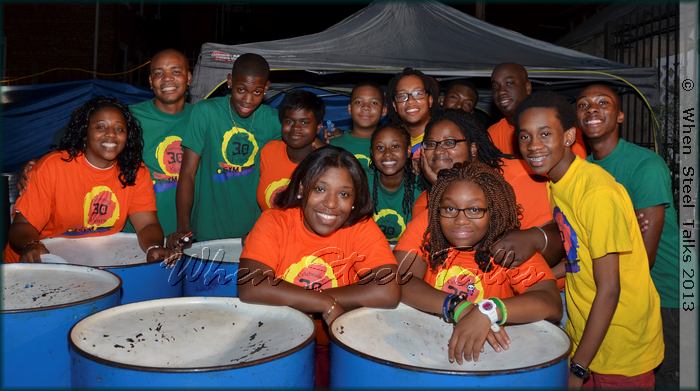 Members of CASYM after their first performance at their 2013 band launch