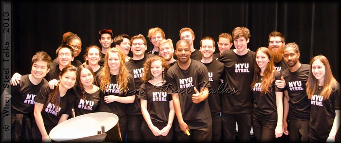 NYU Steel members after the 2013 Spring concert