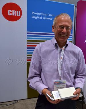 Chris Kruell, director of marketing at CRU showcases the ToughTech DUO series