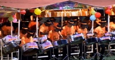 New Dimension Steel Orchestra play their way to a joint championship in the 2014 Grenada National Panorama