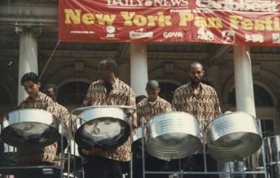 Depser USA performing on the steps of City Hall