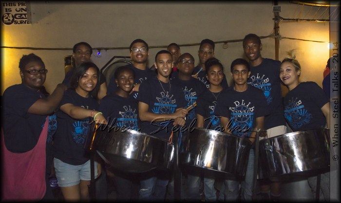 Members of ADLIB Steel Orchestra after their performance