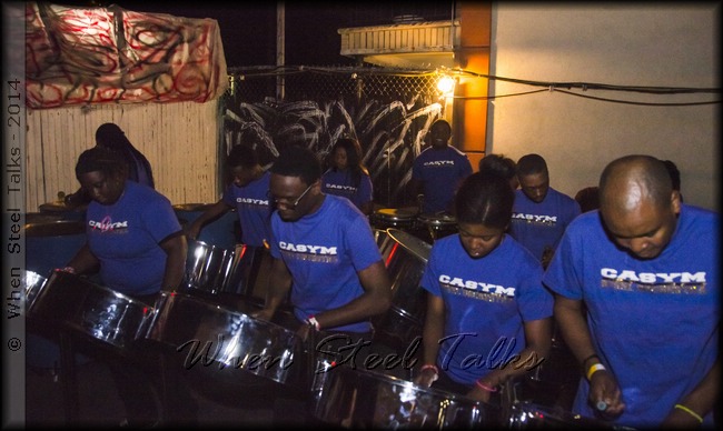 Members of CASYM Steel Orchestra perform at 'Big In De Dance' on a Pantastic Friday evening