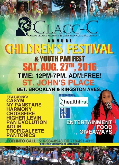 Brooklyn youth pan fest flyer