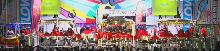 Gemonites Steel Orchestra performs during the 2017 National Panorama