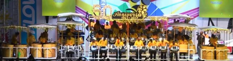 Harmonites International Steel Orchestra performs during the 2017 National Panorama