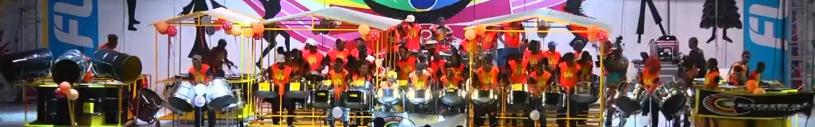 Original Steel Orchestra performs during the 2017 National Panorama