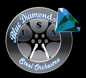 Blue Diamonds USA Steel Orchestra band logo