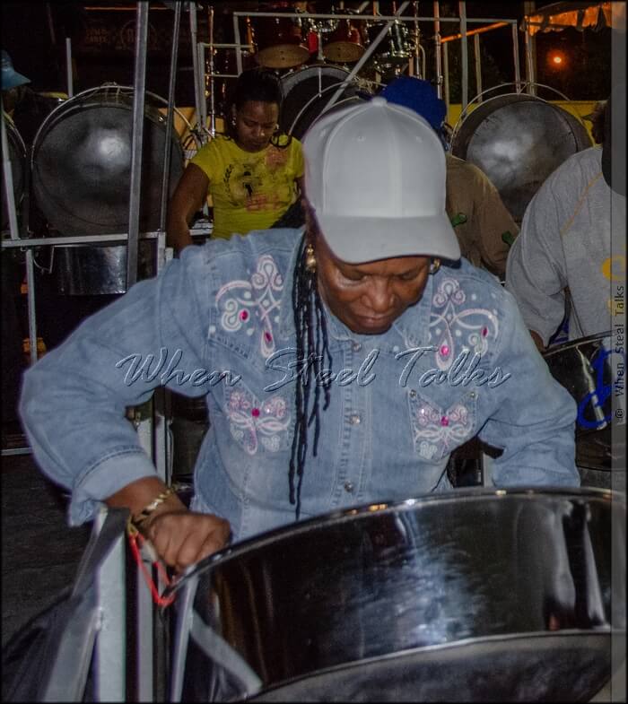 Ursula Tudor with D’Radoes Steel Orchestra, New York