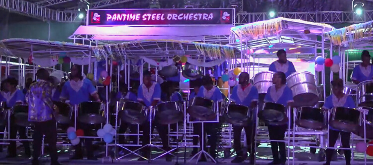 Pantime Steel Orchestra at the 2022 St. Lucia Panorama