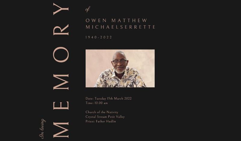 Owen Matthew Michael Serrette - ‘The Celebration of Life’ 