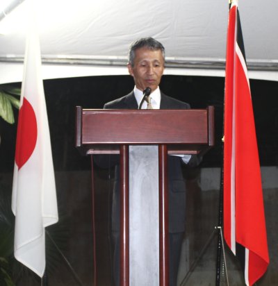Ambassador Matsubara gives his remarks