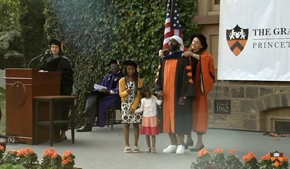 Kendall K. Williams at the Princeton Graduate Hooding and Recognition Ceremony