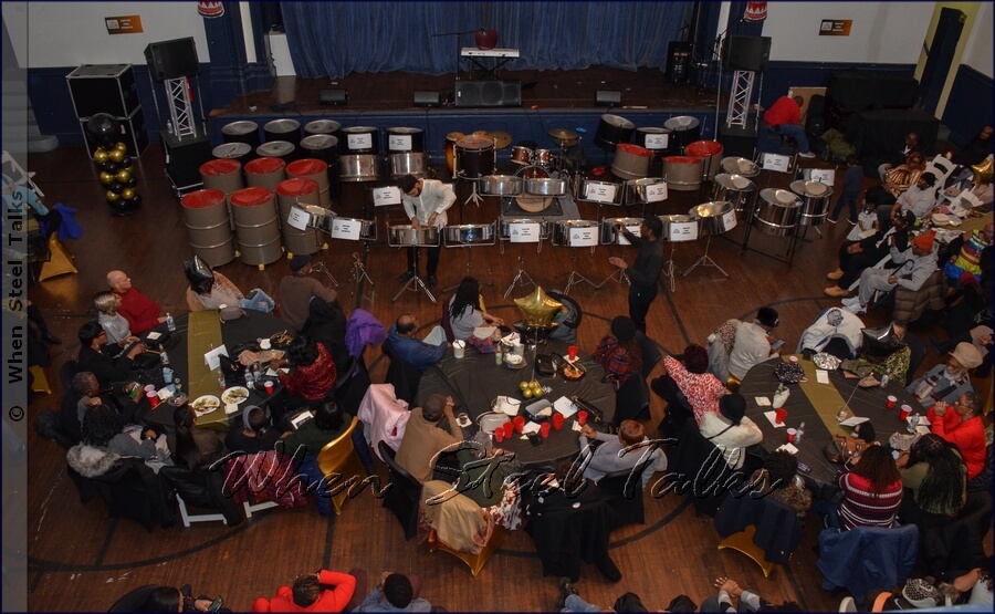Just some of the attendees at Eruption Steel Orchestra’s 2025 Christmas concert
