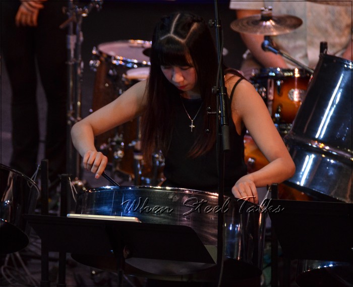 Kelsey Choi performs the opening 
		solo in “Chant”