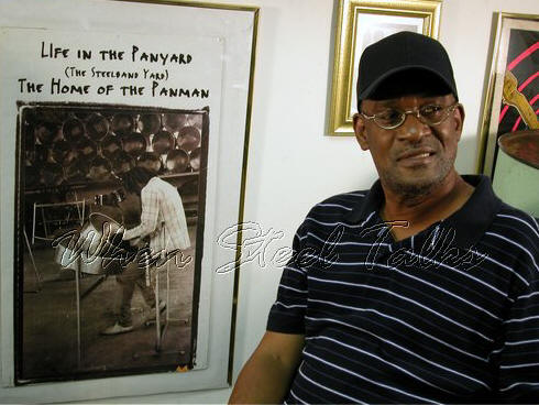 Legendary musician Pelham Goddard at the studios of Basement Recordings/When Steel Talks