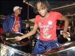 Steel pan player