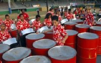 The Antilles School Steel Hurricanes perform at the Steel Pan Jamboree