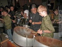 Philippa Schuyler steelpan musician with St Stithians marimba band member