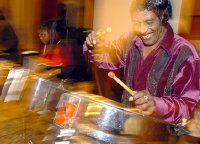 Hugh Borde and the Trinidad Tripoli Steel Band perform in Ann Arbor in 2005