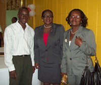 Jerald Balfour poses with Minister of Tobago Development Vernella Alleyne-Toppin during Wednesdays event