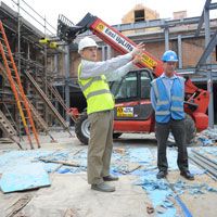 Yaa Centre construction site, which will house UK's Ebony Steel Orchestra rehearsal space