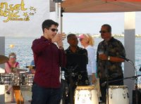 IRSC student goverment president Daniel Oria,sharing his culture at Sunset Magic Hispanic Celebration Month