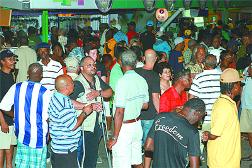 A section of the crowd that came out to hear pan at bpTT Renegades Pan Theatre in Port-of-Spain