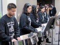 The North Albion Collegiate Institute Steel Band performed at 23 Division headquarters in north Etobicoke