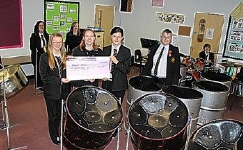 Back Row: Ruth Blake-Lobb, Katherine Couch, Finley Nugent-Smith. Front Row: Laura Mayne, Jude Cummings (Music Teacher), Fiona Turner, Stephen Green