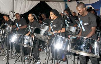 Republic Bank Exodus, a 50-piece steel orchestra from Trinidad, ended the 2012 Neal & Massy, Republic Bank Pan Pun de Sand on a high note, featuring performances from reigning Sweet Soca Monarch, Red Plastic Bag and Trinidads Black Stalin.