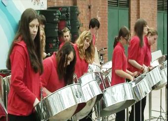 The North Tyneside Steel Band performs at Mouth of the Tyne festivities