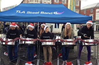 TLA Steel Band performs