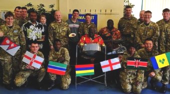 CARIBBEAN SOUNDS: Soldiers with the Paradise Steel Band