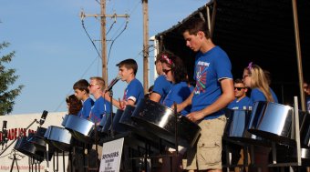 Dover Steel Drum Band performs