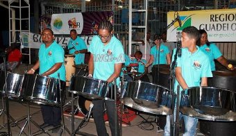 Most group members of Karukera Steel Band are from Capesterre-Belle-Eau, Guadeloupe