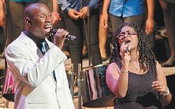 Nyol Manswell and Kayla Persad