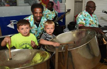 Caribbean Cool.....A Caribbean Steel Band performance was held in the Castlegate Shopping Centre on Saturday 13th August
