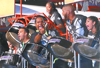 First Citizens Supernovas placing second with their performance Breakthrough by Roderick Gordan Chuck Gordon for the judges at the National Panorama Finals Saturday night at the Queens Park Savannah